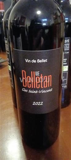 Provence Bellet Clos Saint-Vincent Le Belletan 2022