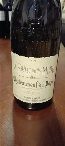 Vina Blanc sec La Crau de ma Mère Famille Mayard 2021 Francija Rona dolina Châteauneuf-du-Pape AOC