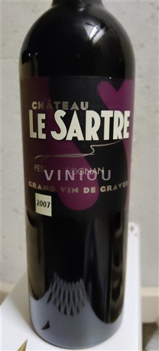 Bordeaux Pessac-Léognan Château Le Sartre 2007
