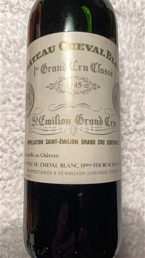 Burdeos Saint-Émilion Gran Cru Château Cheval Blanc 1985