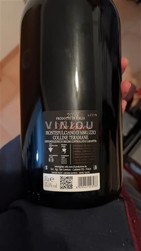 Abruzzo Montepulciano d'Abruzzo Colline Teramane Collefrisio Vignaquadra 2016