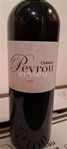 Vina Rouge sec Château Peyrou 2023 Francija Bordeaux Saint-Émilion AOC