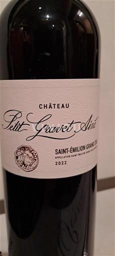 Burdeos Saint-Émilion Gran Cru Grand Cru Château Petit Gravet Aîné 2022