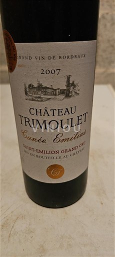 Burdeos Saint-Émilion Gran Cru Grand Cru Château Trimoulet Emilien 2007