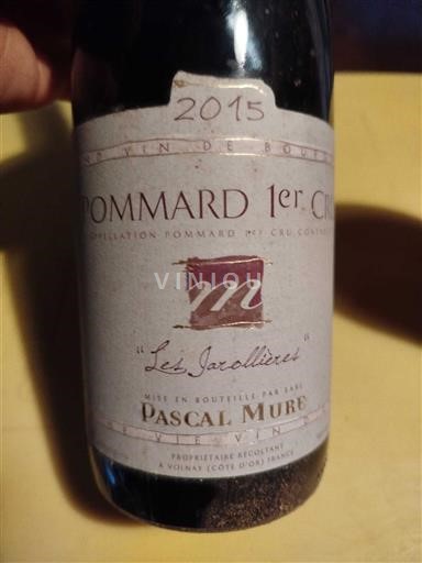 Vinos Rouge sec Les Jarollières Pascal Mure 2015 Francia Borgoña No especificado AOC Premier Cru