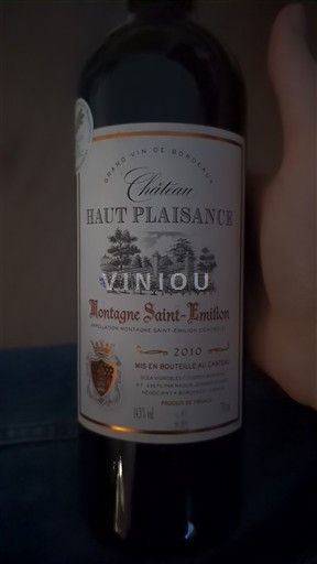 Bordeaux Montagne-saint-émilion Château Haut Plaisance 2010