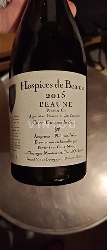Borgogna Beaune Premier Cru Hospices de Beaune Guigone de Salins 2015