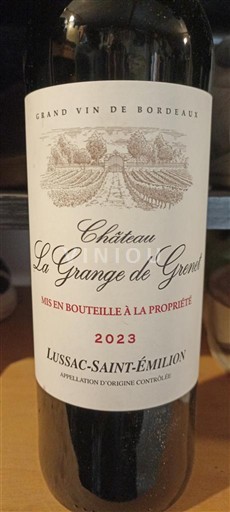 Bordeaux Lussac-saint-émilion Château La Grange de Grenet 2023