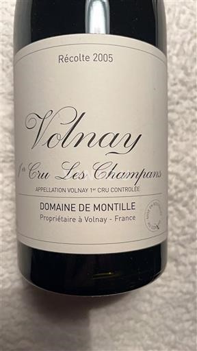 Borgogna Volnay Premier Cru Domaine Montille 1er Cru Les Champans 2005