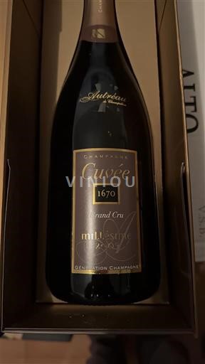 Champagne Không được chỉ định Aubry 1670 Grand Cru 2005