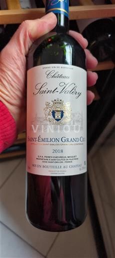 Burdeos Saint-Émilion Gran Cru Château Saint-Valéry 2018