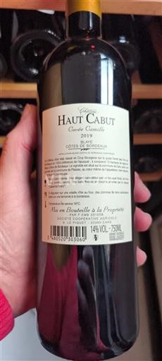 Bordeaux Côtes-de-Bordeaux Château Haut Cabut Camille 2019
