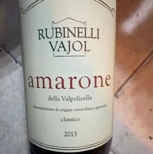Benecija Amarone della Valpolicella Rubinelli Vajol 2013