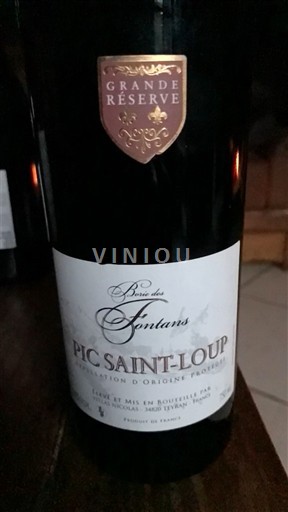 Langvedok Pic-saint-loup Bois des Fontans Grande Réserve 2023