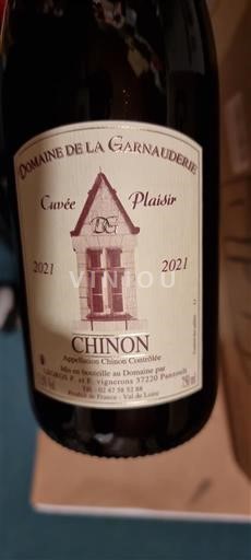 Loire Valley Chinon Domaine La Garnauderie Plaisir 2021