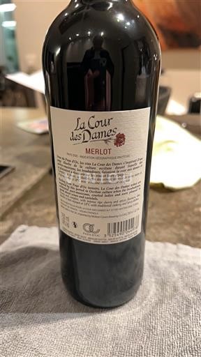 Linguadoca e Rossiglione Paese d'Oc La Cour des Dames Merlot 2023