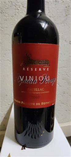 Bordeaux Pauillac Baron Philippe de Rothschild Réserve Mouton Cadet - Agneau Rouge 2010