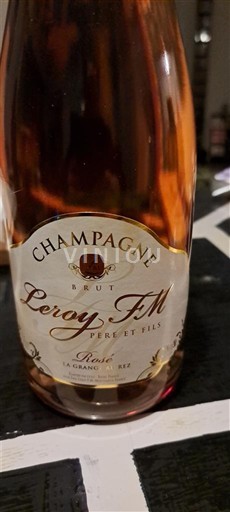 Champagne Sâm-panh Leroy F.M. Père et Fils Rosé La Grande Riz Không niên vụ