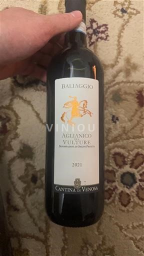Basilicata Aglianico del Vulture Cantina di Venosa Baliaggio 2021