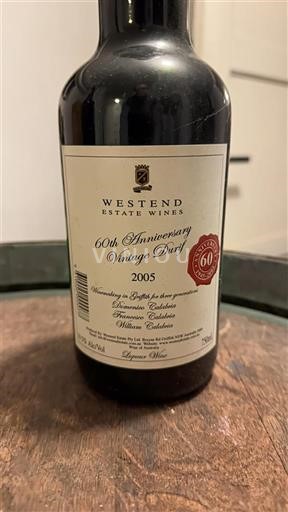Nueva Gales del Sur Riverina Westend Estate Wines 60th Anniversary Vintage Dervi 2005