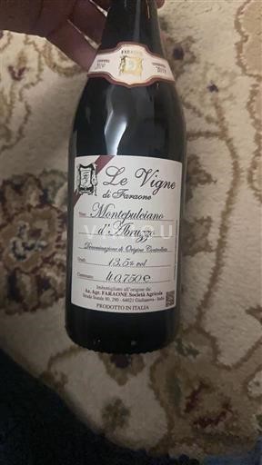 Abruci Montepulciano d'Abruzzo Faraone Le Vigne di Faraone 2019