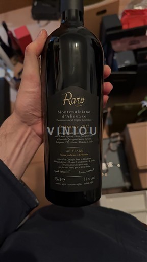 Abruzos Montepulciano d'Abruzzo Raro 2012