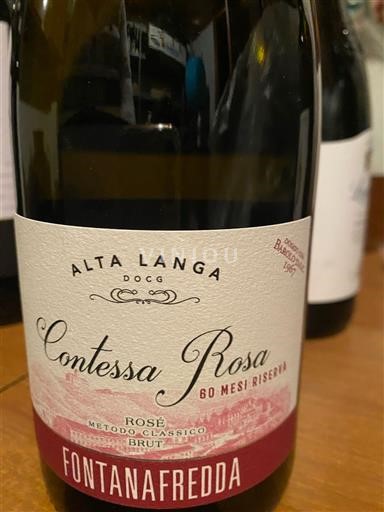 Piedmont Wines Alta Langa Fontanafredda Contessa Rosa 60 Mesi Riserva Non-Vintage