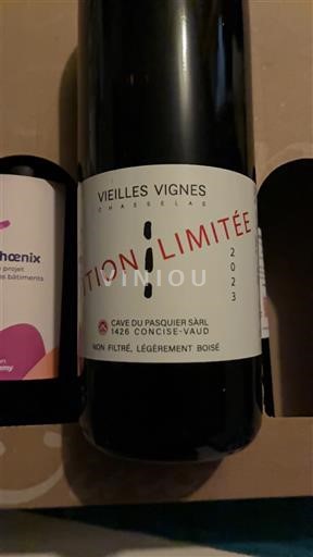 Vaud Bonvillars AOC Cave du Pasquier Vieilles Vignes Édition Limitée 2023