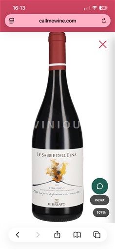 Siçili E paspecifikuar Firriato Le Sabbie dell'Etna 2022