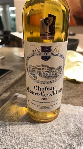 Tây Nam Saussignac Château Court-Les-Mûts 2009