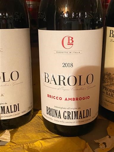 Piemonte Barolo Bruna Grimaldi Bricco Ambrogio 2018
