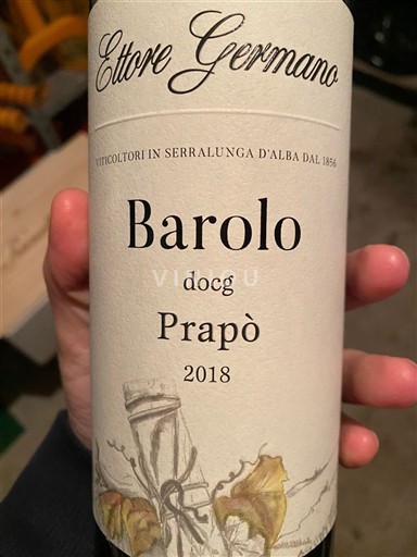 Piamonte Barolo Ettore Germano Prapò 2018