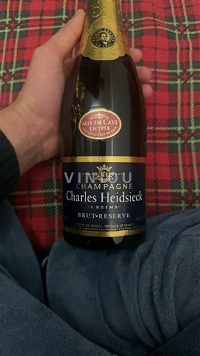 Champagne Champagner Charles Heidsieck Brut Réserve 1998