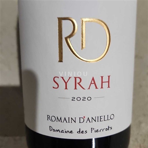 Alpes và các vùng Rhodanien Ardèche Romain D'Aniello Syrah 2020