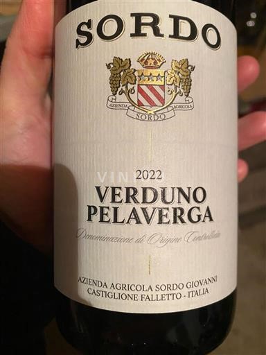 Piëmont Verduno Pelaverga Sordo 2022