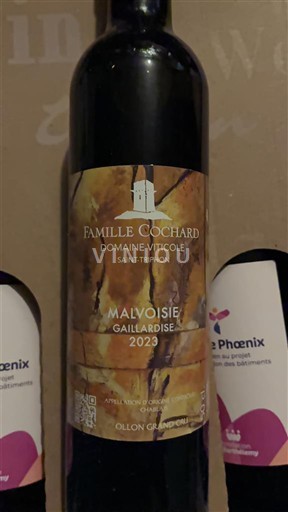 Vaud Chablais AOC Domaine Famille Cochard Domaine Viticole Saint-Triphon Malvoisie Gaillardise 2023
