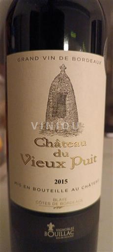 Bordeaux Blaye-Côtes-de-Bordeaux Château Vieux Puit 2015