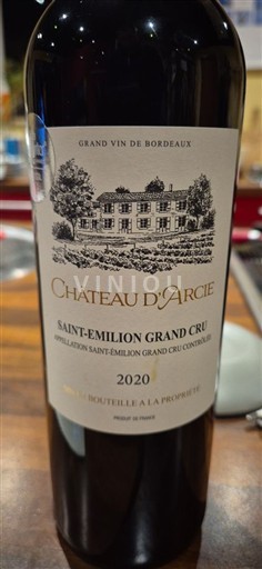 Burdeos Saint-Émilion Gran Cru Grand Cru Château Arcie 2020