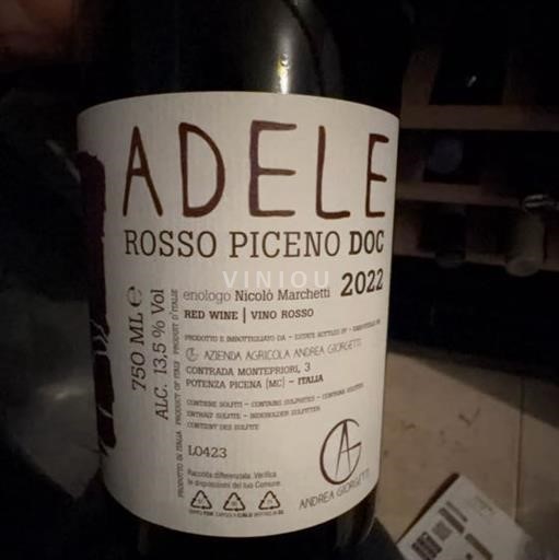 Marche Rosso Piceno Andrea Crocetti Adele 2022