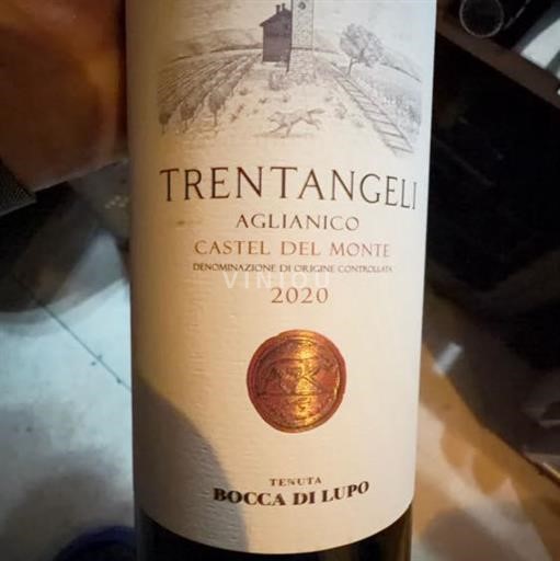 Puglia Castel del Monte Tenuta Bocca di Lupo Trentangeli 2020