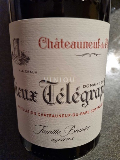 Vina Rouge sec La Crau Domaine Vieux Télégraphe 2023 Francija Rona dolina Châteauneuf-du-Pape AOC