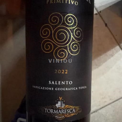 Puglia Susumaniello Salento Tormaresca Primitivo 2022