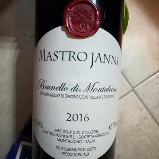 Toskana Brunello di Montalcino Mastrojanni 2016