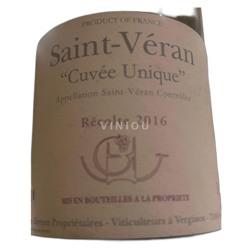 Bourgogne Saint-Véran Gufens unique 2016