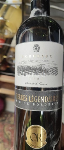 Vin Rouge sec Terres Légendaires Borieaux 2023 France Bordeaux AOC