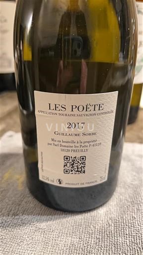 Thung lũng sông Loire Touraine Domaine Les Poëte 2017