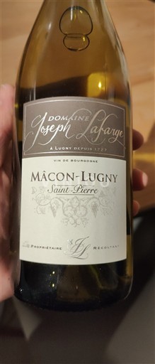 Burgundy Mâcon and Mâcon-Villages Domaine Joseph Lafarge Saint-Pierre 2023