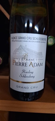 Alsace Riesling Grand Cru Domaine Pierre Adam Schlossberg 2020