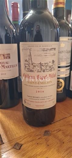 Vina Rouge sec Château Capet-Guillier 2016 Francija Bordeaux Saint-Émilion AOC
