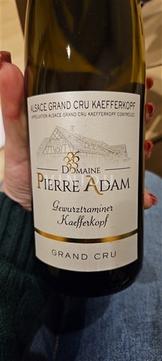 Alsasko Nespecifikováno Grand Cru Domaine Pierre Adam Gewurztraminer Kaefferkopf 2023